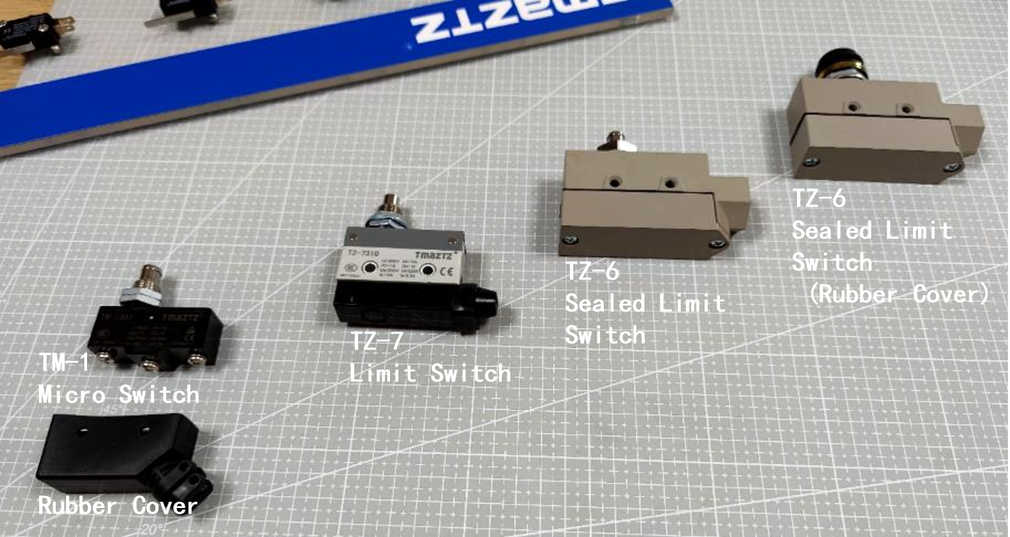 Microswitch type selection - TMAZTZ switches