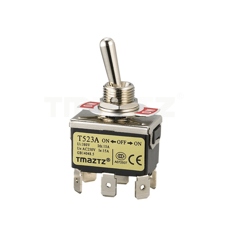 T523A On-Off-On Toggle Switch DPDT