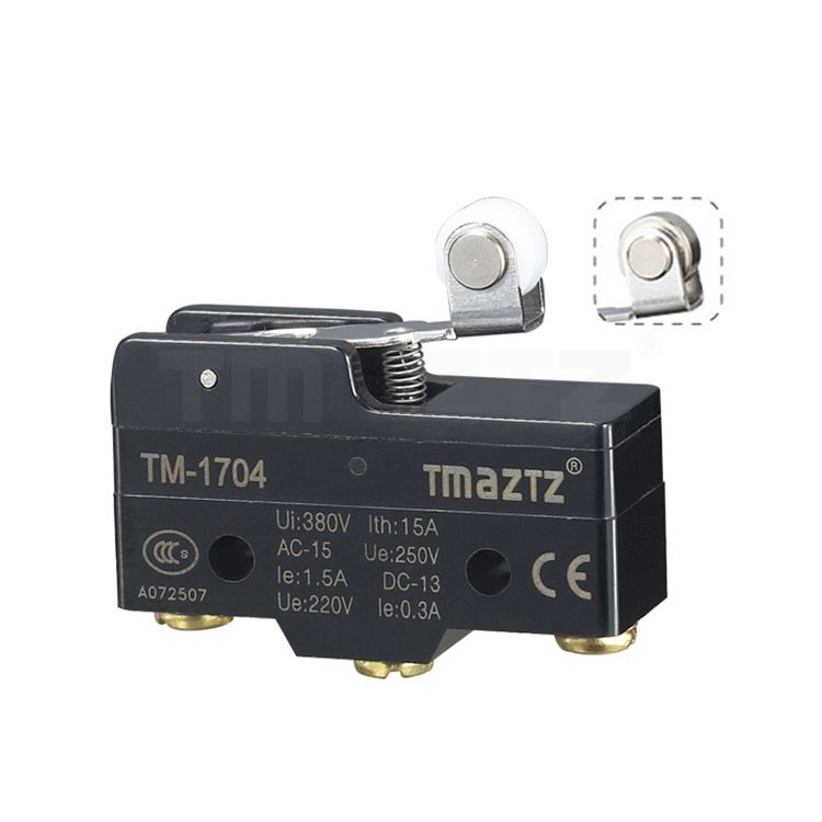 TM-1704 brass& nylon wheel short lever Micro Switch