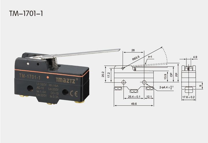 TM-1701-1 Waterproof Micro Switch