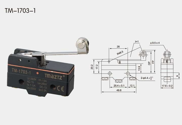 TM-1703-1 Waterproof Micro Switch