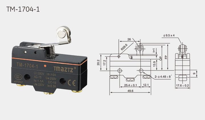 TM-1704-1 Waterproof Micro Switch