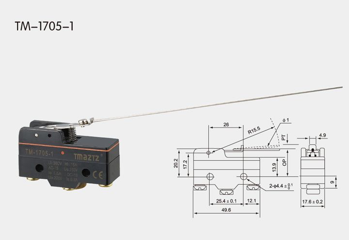 TM-1705-1 Waterproof Micro Switch