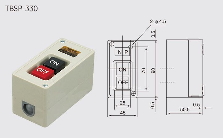 TBSP-330 Power Push Button Switch