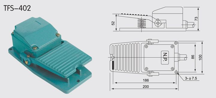 TFS-402 Foot Switch Plastic Shell