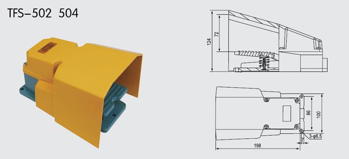 TFS-502 504 Foot Switch