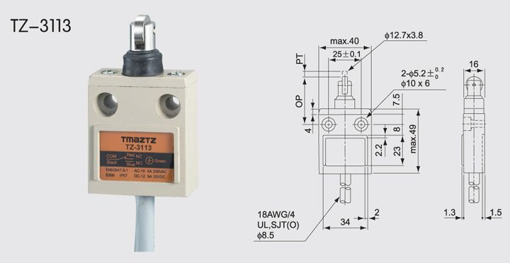 TZ-3113 waterproof limit switch