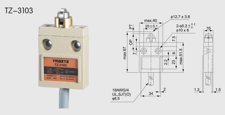 TZ-3103 Waterproof Limit Switch