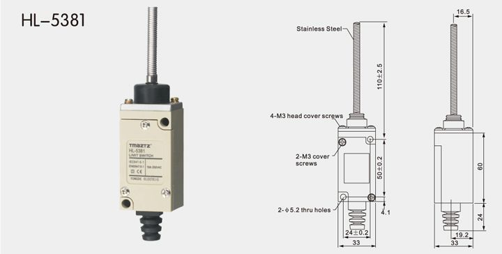 HL-5381 limit switch