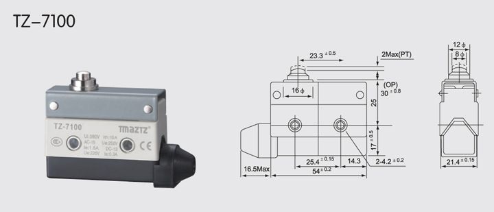 D4MC-AZ-TZ-7100 Horizontal Limit Switch