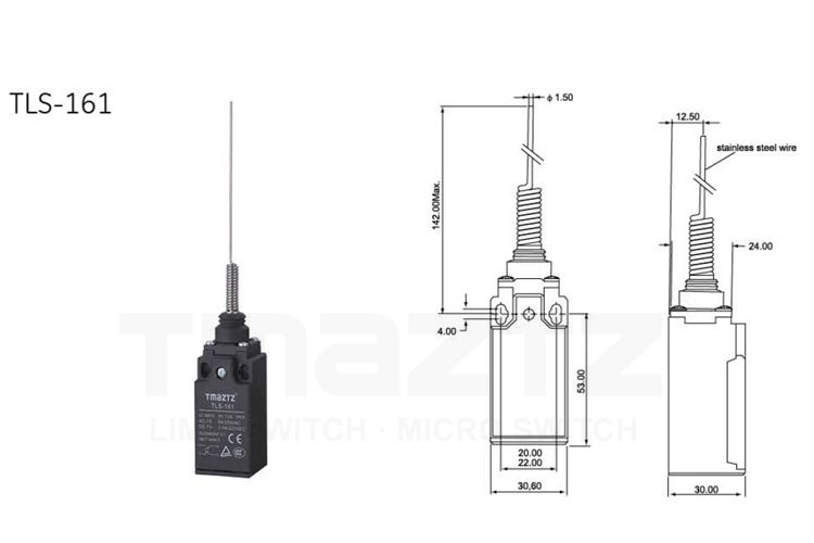 TLS-161 spring lever actuator limit switch